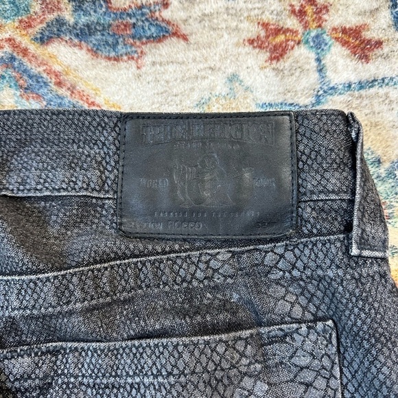 Vintage Y2K True Religion Rocco Snakeskin Pants Size 36 - Picture 8 of 8